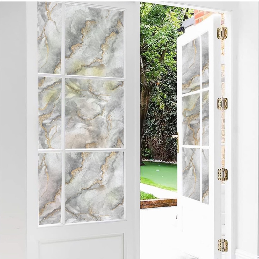 DKTIE Marble texture privacy window film